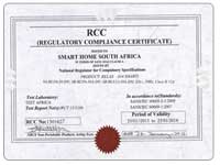 Regulatory Compliance Certificate