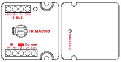 Smart-Bus IR Emitter with Current Sensor (G4) - SB-IR-UN - GTIN (UPC-EAN): 0610696253774 Smart-Bus IR Emitter with Macro & Current Sensor (G4) - SB-IRM-UN - GTIN (UPC-EAN): 0610696254993