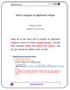 How to program a simple application How to program a simple application